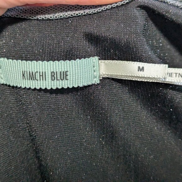 Kimchi Blue Floral Velvet Mini Dress Low Back Size Medium - Picture 4 of 4